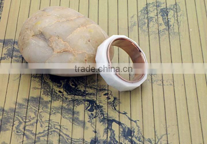 White Ring Fashion Jewellery For Women Ceramic Jewelry