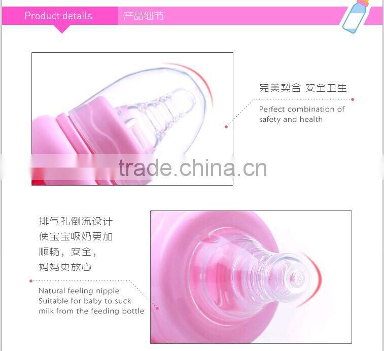 Clean and Safety Baby milk Bottle/Glass Feeding Bottle