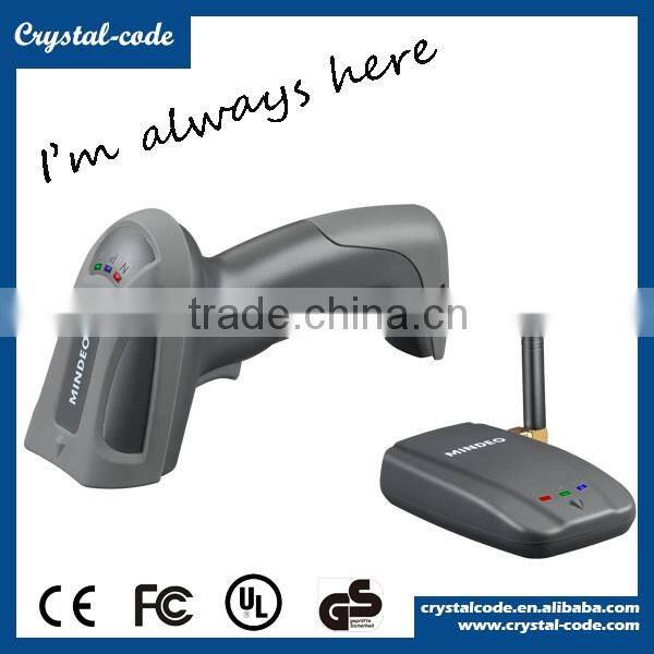 CS3260 factory price handheld cordless laser barcode scanner with wireless long distance usb receiver