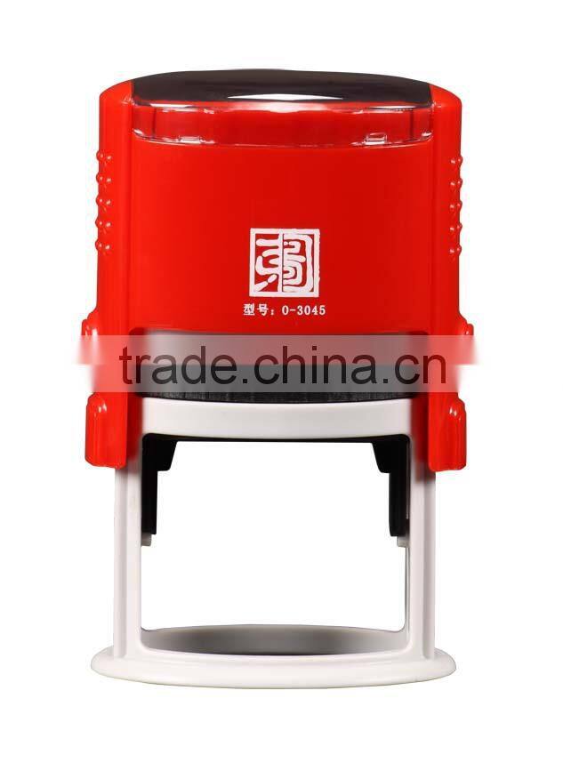 Oval size 30x45mm Epress Factory Black and Red Plastic office use plastic Self Inking Stamp