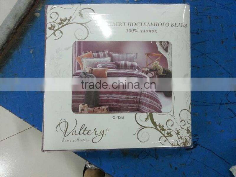 Beautiful floral design flower polytester bed cover set