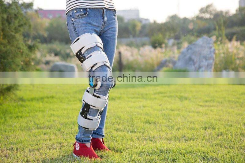 ROM knee joint fixing brace orthopedic hinged knee brace, adjustable medical use articulatio genus External Fixator