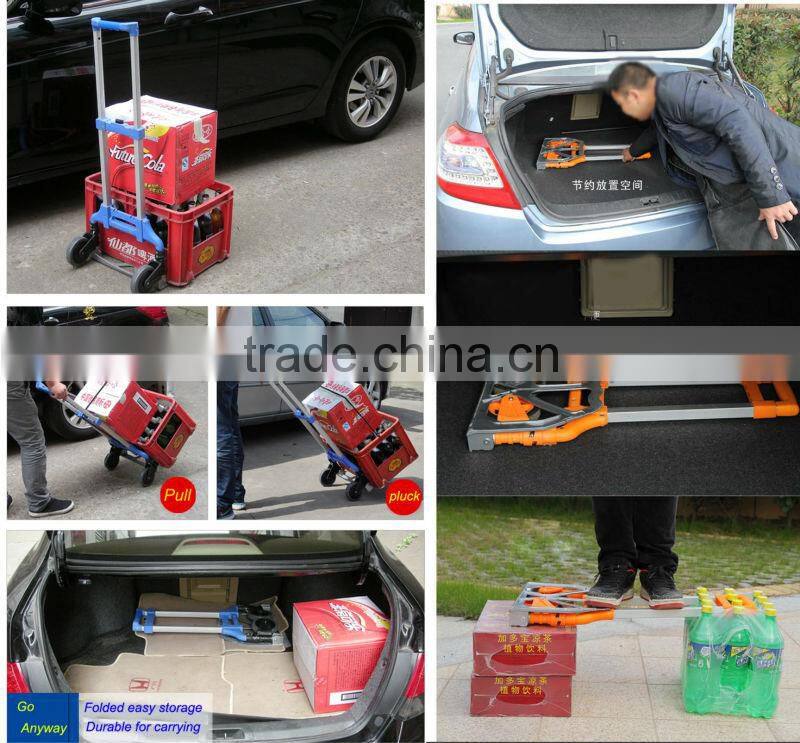 Lightweight aluminum Multi-function folding grocery shopping cart