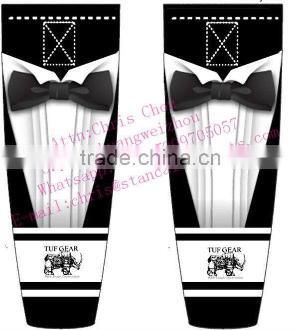 Cheap Custom legging embroidery polyester ice hockey socks