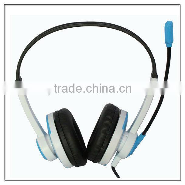 Computer accessory head phones with microphone