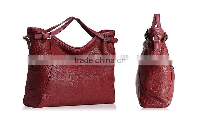 top grain calf leather stylish brand handbags ladies tote bags in china