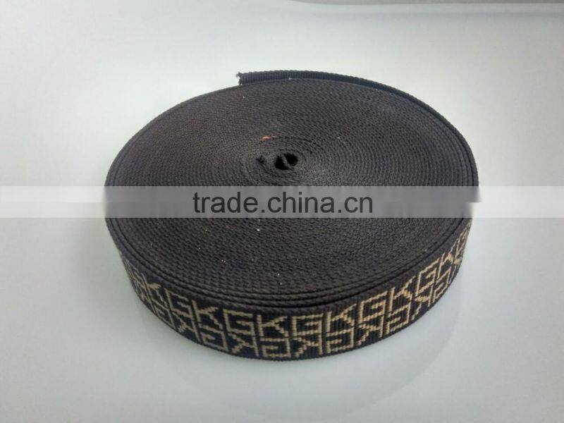 Eco-friendly fabric jacquard 2 inch cotton webbing for garment & bags