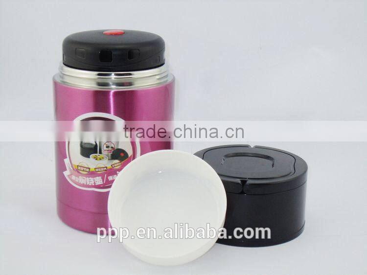 800ml thermal cereal container/ milk and cereal container