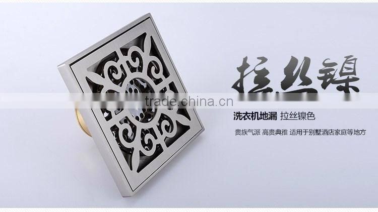 LABRAZE LE8504N washing machine copper wire drawing brass floor drains with connector