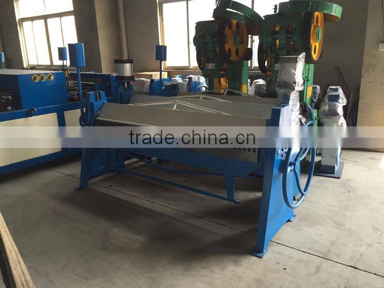 ventilation pipe steet sheet hand folding machine