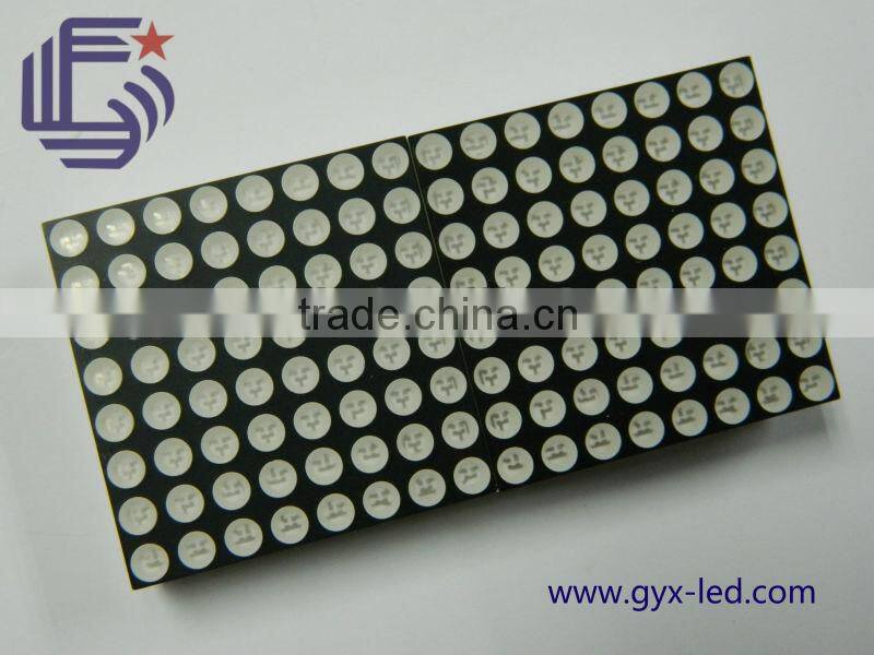 viewing screen for station of rgb 8*8 48mm*48mm dot matrix led display