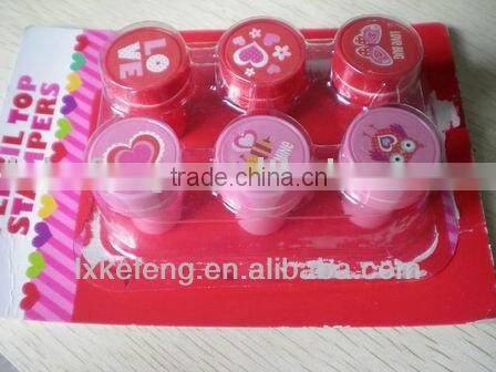 Pink color stamp set