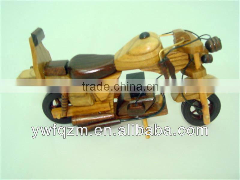 Wooden racing childrens motorcycle toy for children