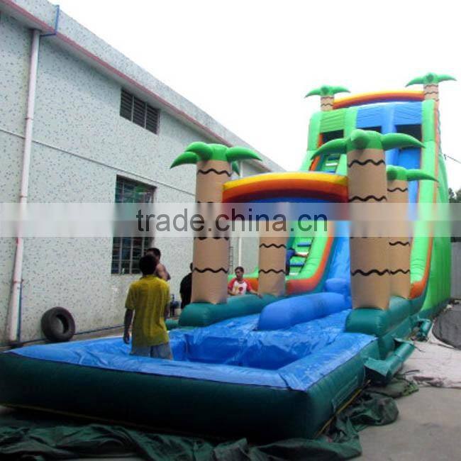 Best quality palm tree inflatable water slide/jumbo water slide inflatable/water slide giant inflatable