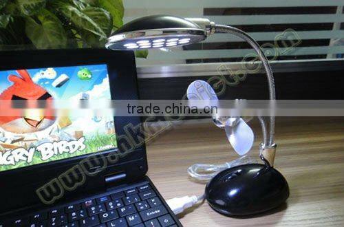 13 LED Fashion USB Lamp with Fan