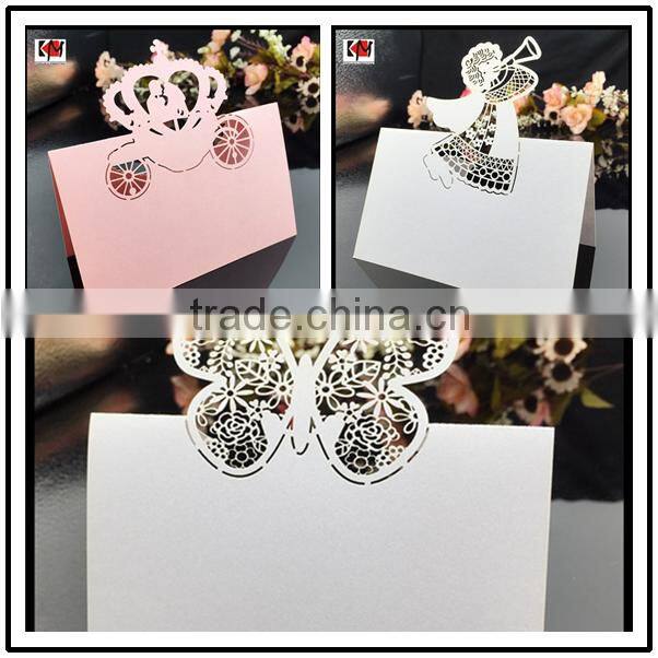 Cute pig paper cut handwork paper greeting card wholesale