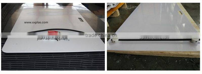 HDPE Hockey practice board that have belt rebound system