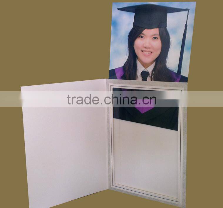 blue paper photo frame business card inviting card