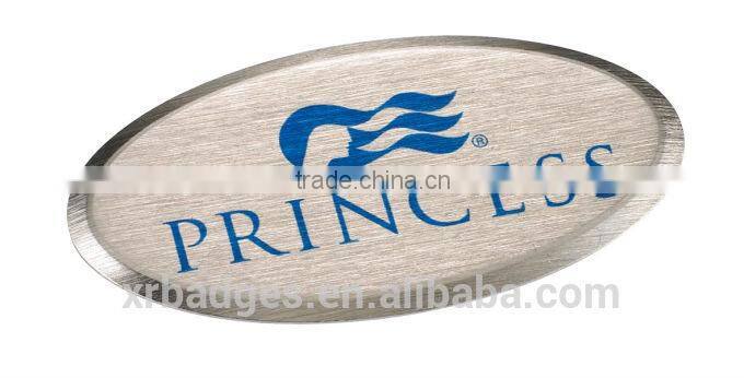 Aluminum badge for Company name with 3D logo