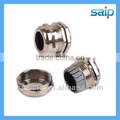 2013 New waterproof electric brass cable gland with rubber seal