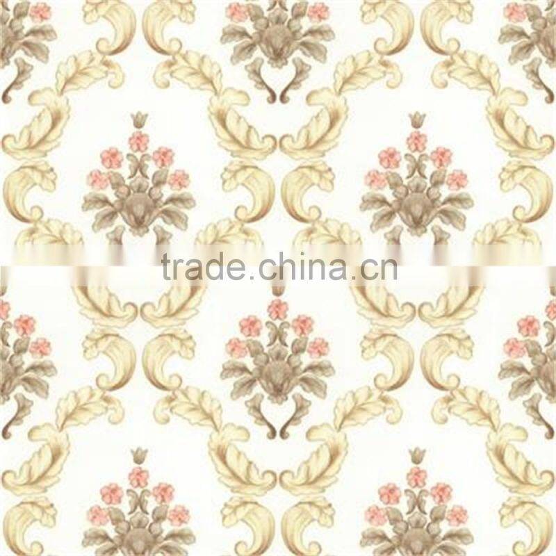 2016 damask design wallpaper with european style from China manufacturer