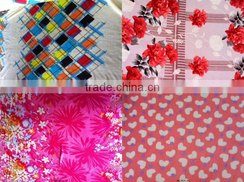 fluffy fleece blanket manfacturing printed designer polar fleece fabric