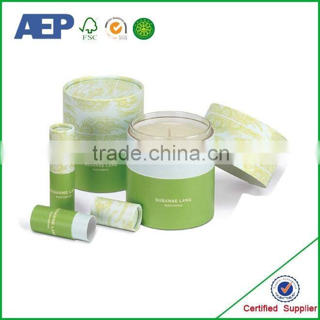 flower packaging use costom made large printed cardboard round gift box with lid on demand