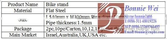 STORAGE SECURITY bike rack with Galvanized surface