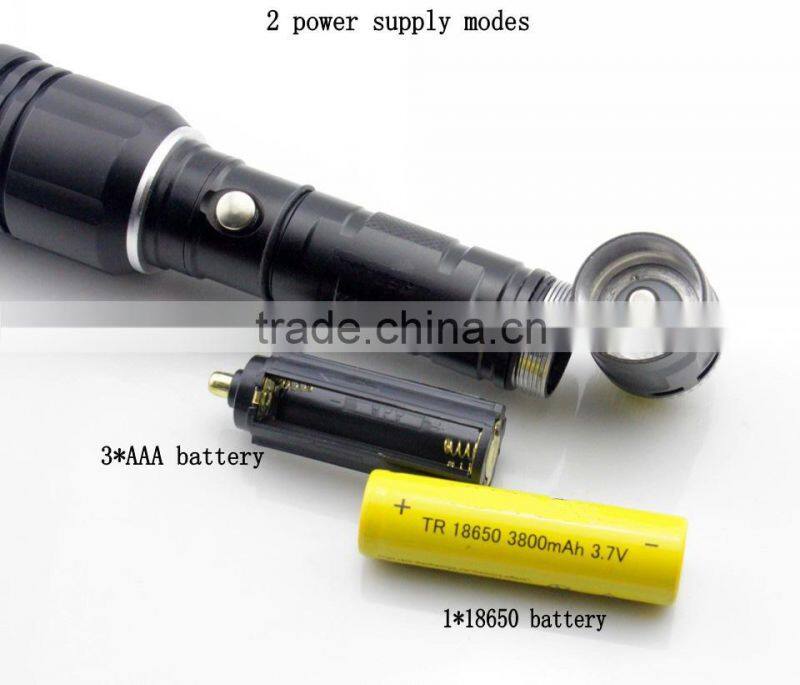 aluminum magnetic rechargeable led flashlight