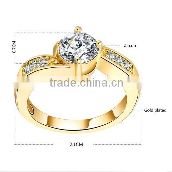 Wholesale Copper Material Platinum Plated Ring 2016