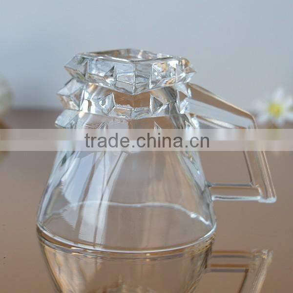 Popular glass coffee mug with handle