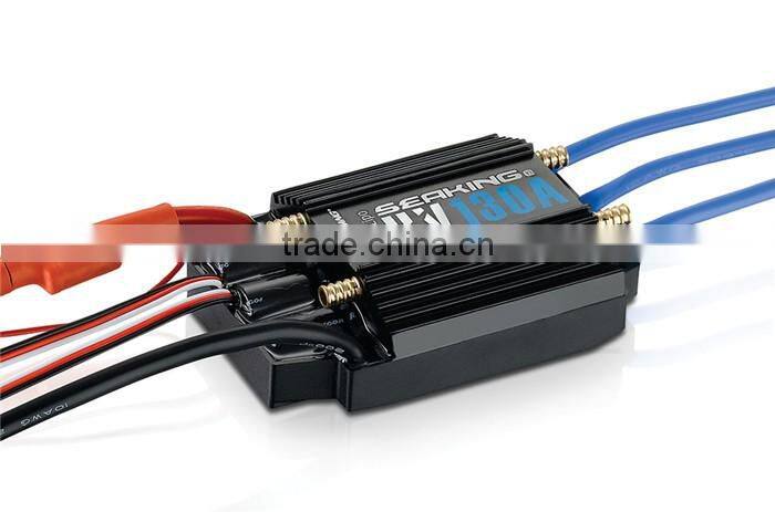 Hobbywing Seaking 130A HV V3 ESC 5-12S LiPo 15-36 Cells NiMH Water Proof Brushless Speed Controller for Boat