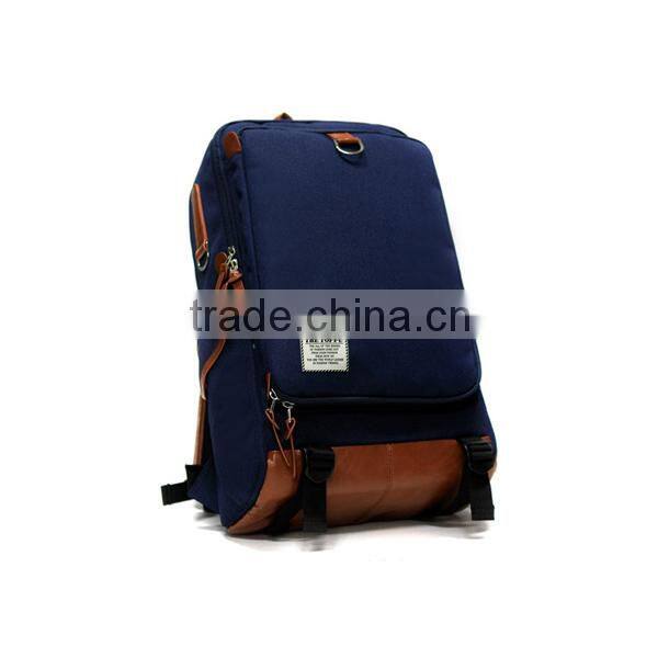 Korean style backpack with PU Material