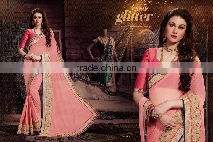 Sea Green Georgette On Net Lehenga Saree