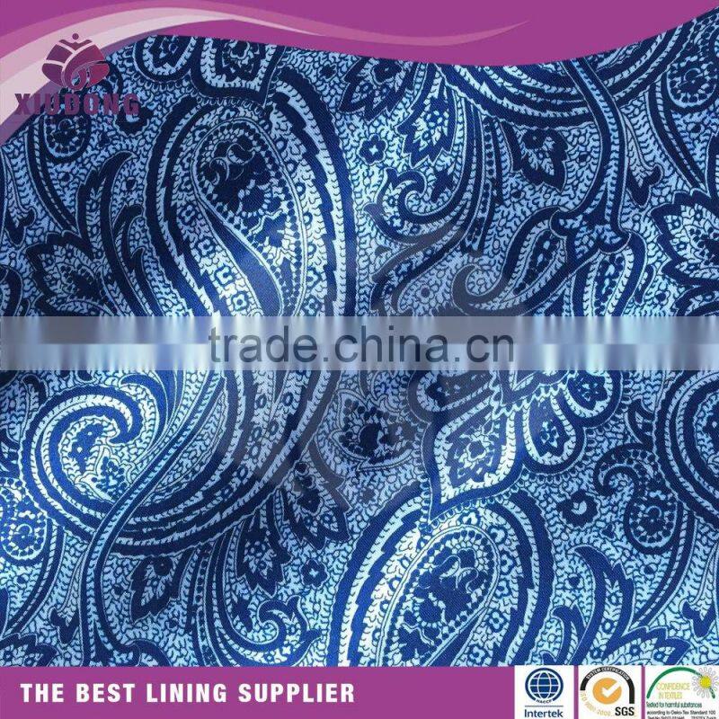 100% poly taffeta printed lining for ladies clothes