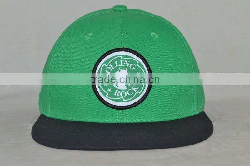 Guangzhou chapter hat factory professional customized 100% cotton embroidery logo Flat brim hat