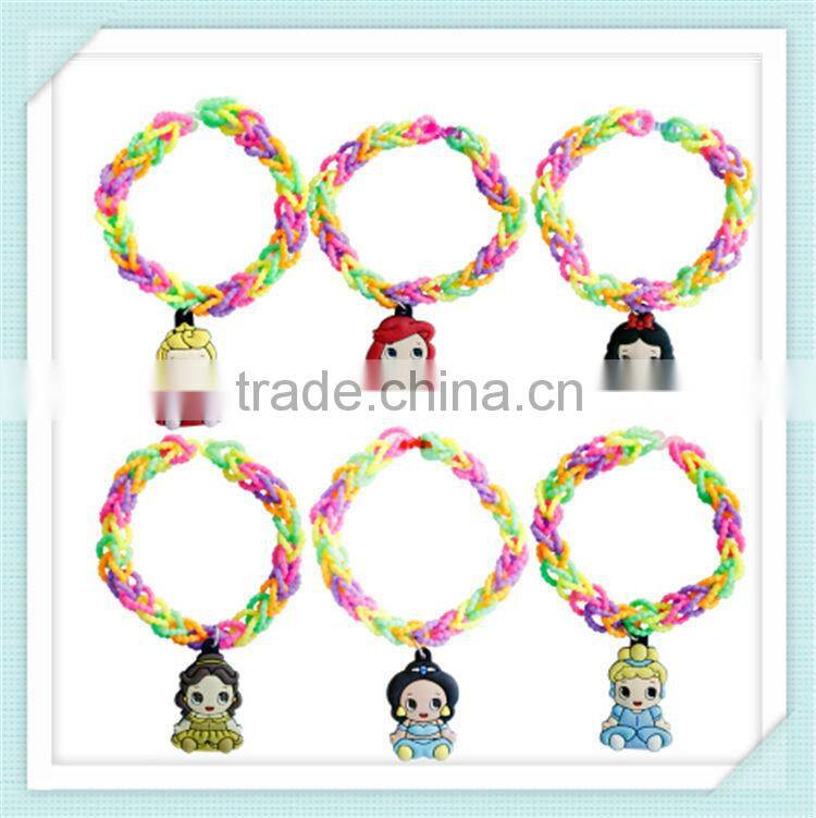 loom bracelet kit with pvc charm wholesale
