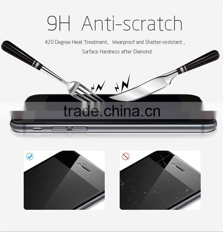 Hardness 9H 2.5D Color Mirror Tempered glass screen protector,0.33mm tempered glass for Iphone 6