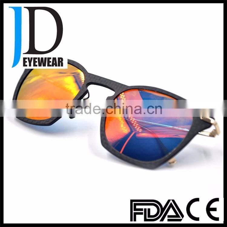 Custom logo Carbon fiber metal mixed Wholesale carbon fiber sunglasses