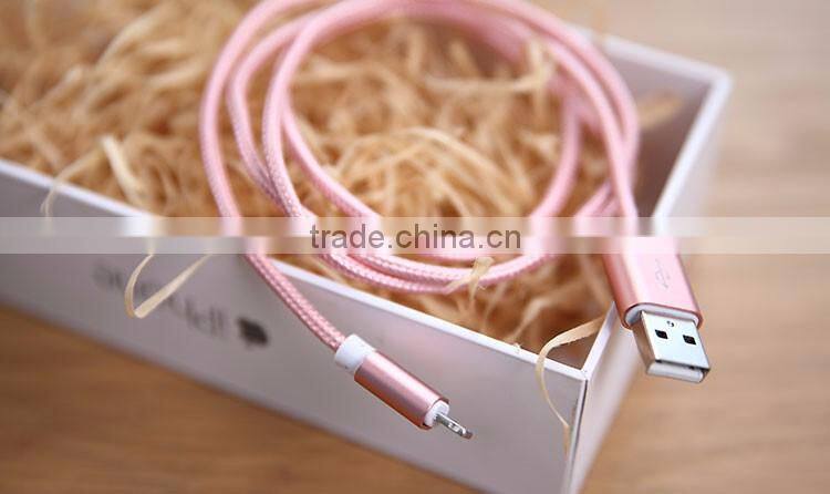 Lighting usb cable Nylon Woven USB Cable for I6 phone accessory cable