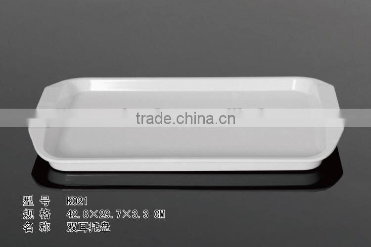 100% mealmine A5top food grade melamine trays melmac tray with handle