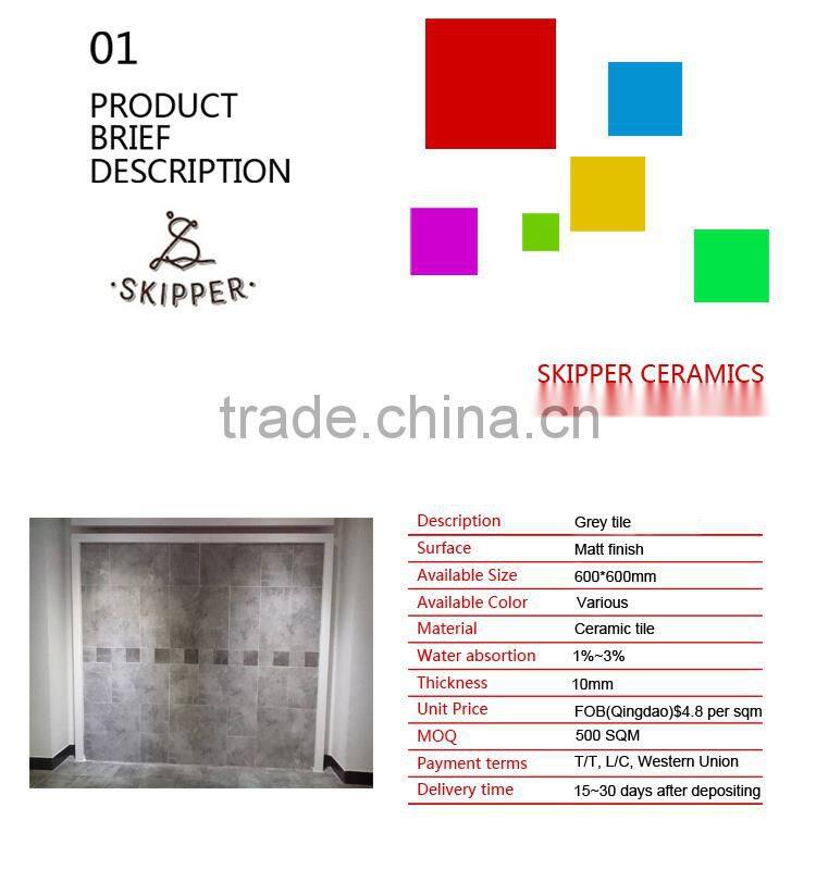 grey tile, glazed tile, tile, Hot sale type MH 1023430433