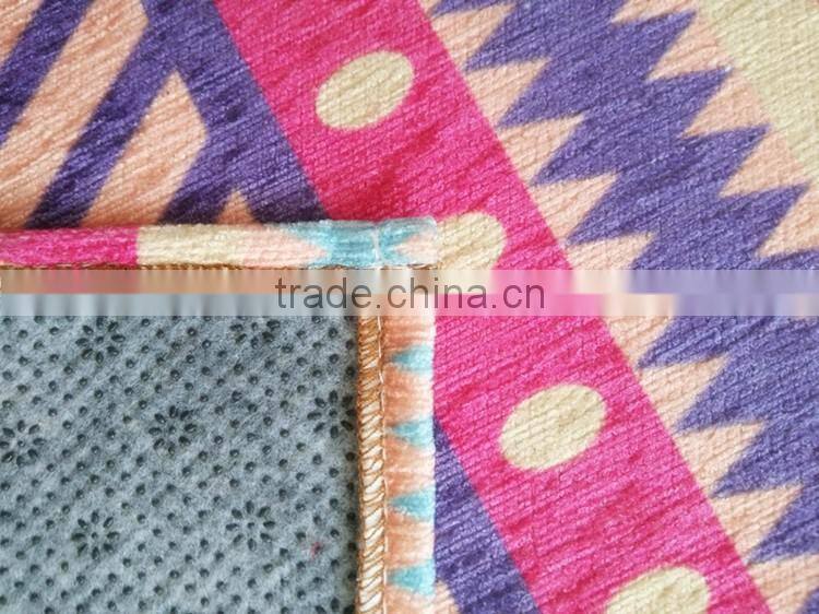 custom jet printing chenille mat