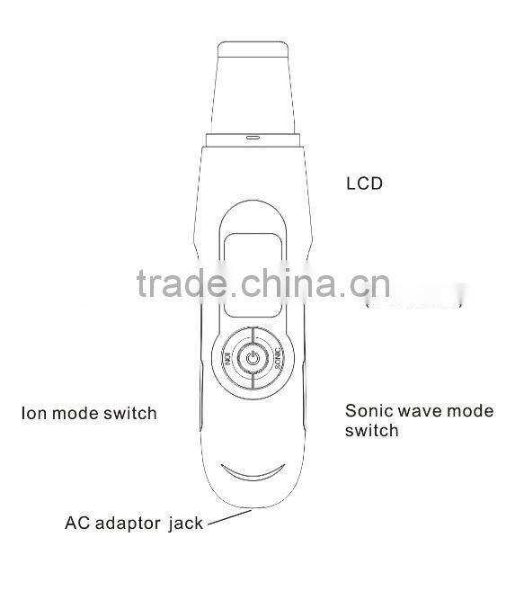 good price ultrasonic skin scrubber for back/foot/hand scrubber home use AYJ-H100D