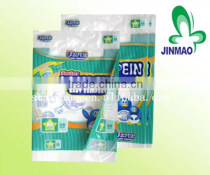 Colored plastic Baby diaper packaging bag