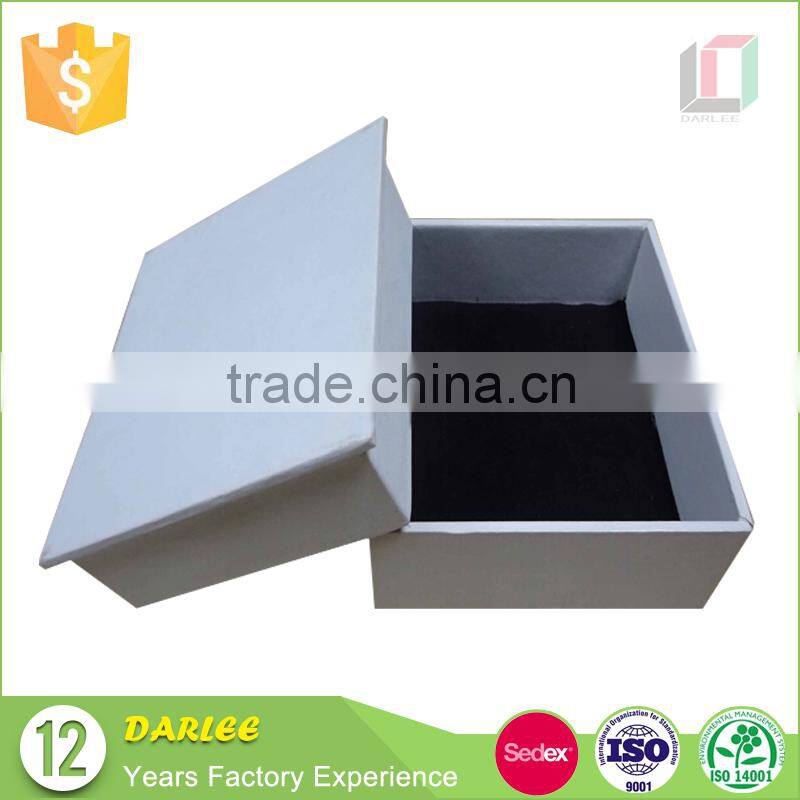 New stylish white small custom pretty jewelry trinket box with lid