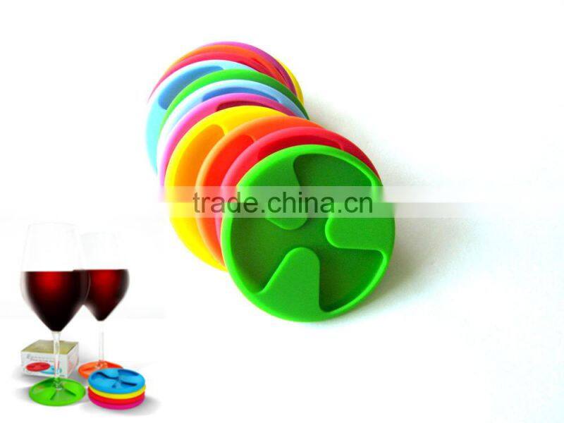 Antiskid Silicone rubber coasters,Silicone Wine Glass coaster
