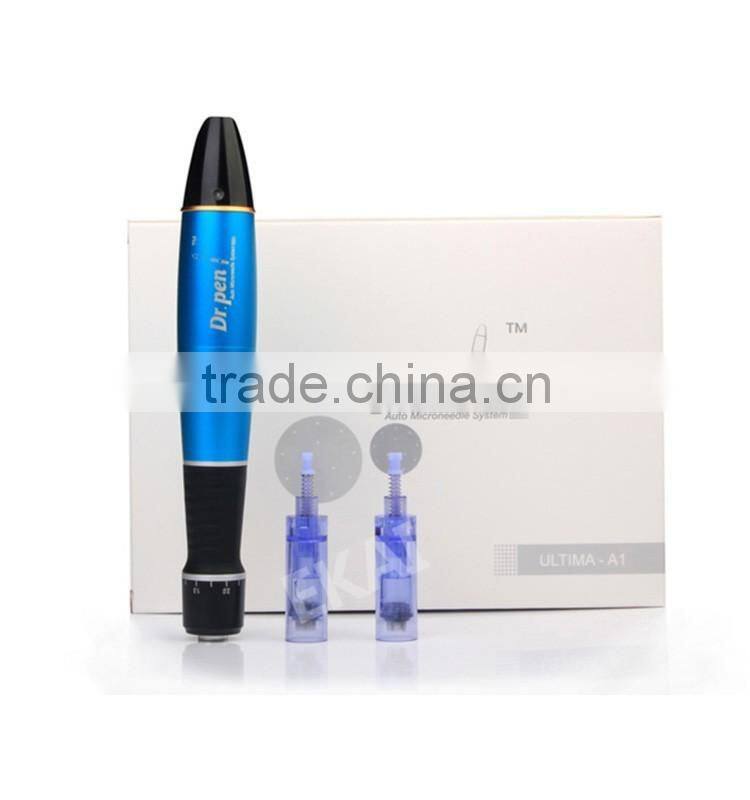 Best selling derma pen for scar treatment with 1 / 3 / 5 / 7 / 9 / 12 / 36 / 42 and nano needles head