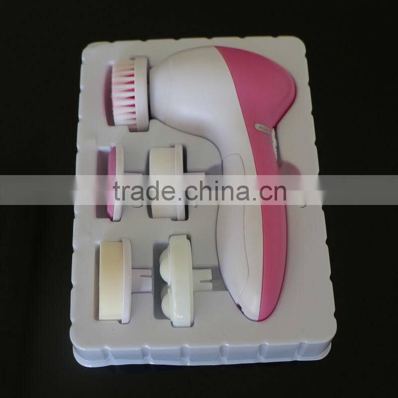 beauty whitening facial cleanser face massager 5 In 1 facial brush
