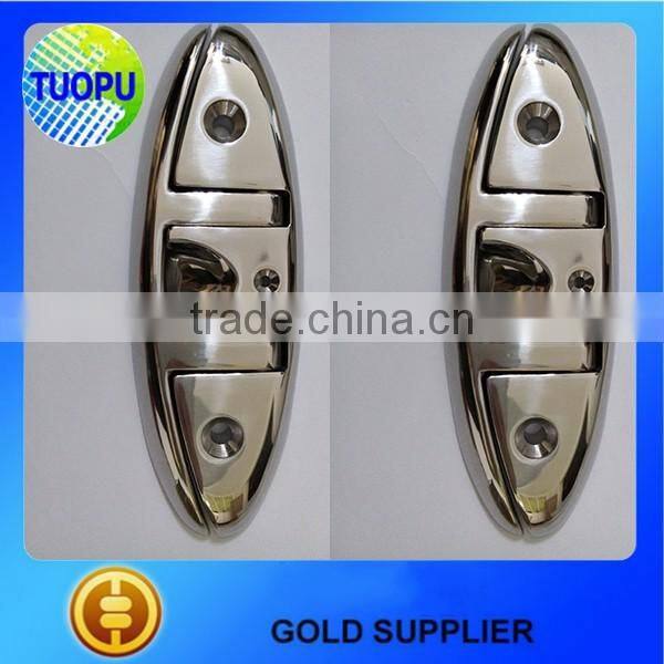 Tuopu high quality mirror polished stainless steel 316 folding cleat for sale